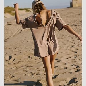 Free People Hot Shot Tee Romper (NWOT)